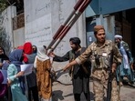 The Taliban replaced signs for Afghanistan’ women's ministry with those for their moral police in Kabul. The Taliban replaced signs for Afghanistan’ women's ministry with those for their moral police in Kabul. 