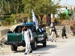 Taliban members inspect the site of a blast in Jalalabad, a major city in eastern Afghanistan. Taliban members inspect the site of a blast in Jalalabad, a major city in eastern Afghanistan.