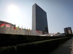 The United Nations headquarters is seen ahead of the annual UN General Assembly high-level debate.