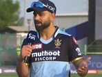 Virat Kohli speaks during the toss. Virat Kohli speaks during the toss. 