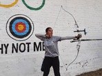 Ridhi Phor takes aim. (HT) Ridhi Phor takes aim. (HT)
