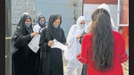 Students produce their vaccination certificates before entering a college premises in Srinagar on Monday. (ANI) Students produce their vaccination certificates before entering a college premises in Srinagar on Monday. (ANI)