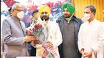District presidents of Bahujan Samaj Party, Shiromani Akali Dal, Bharatiya Janata Party and Aam Aadmi Party were reacting on the statement of Punjab Congress in-charge Harish Rawat, hours before the swearing in ceremony of new Punjab CM Channi, that the upcoming elections will be fought under president of Punjab Pradesh Congresss Committe Navjot Singh. (ANI) District presidents of Bahujan Samaj Party, Shiromani Akali Dal, Bharatiya Janata Party and Aam Aadmi Party were reacting on the statement of Punjab Congress in-charge Harish Rawat, hours before the swearing in ceremony of new Punjab CM Channi, that the upcoming elections will be fought under president of Punjab Pradesh Congresss Committe Navjot Singh. (ANI)