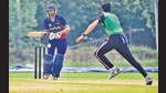 Players in action during the Punjab state inter-district cricket tournament being played at GRD Academy in Ludhiana on Monday. (Gurpreet Singh/HT) Players in action during the Punjab state inter-district cricket tournament being played at GRD Academy in Ludhiana on Monday. (Gurpreet Singh/HT)