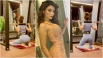 When Urvashi Rautela nailed 65kg kneeling squats and served workout goals: Watch(Instagram/urvashirautela) When Urvashi Rautela nailed 65kg kneeling squats and served workout goals: Watch(Instagram/urvashirautela)