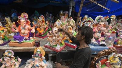 Delhi government organised a Ganesh Chaturthi event on September 10 which was broadcast live on television channels. (Picture for representation only/Biplov Bhuyan/HT) Delhi government organised a Ganesh Chaturthi event on September 10 which was broadcast live on television channels. (Picture for representation only/Biplov Bhuyan/HT)
