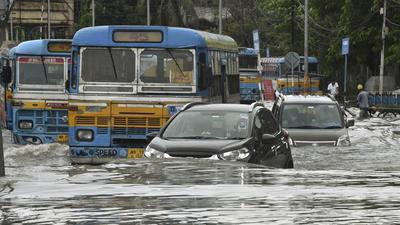 Heavy waterlogging has been reported from several areas in Kolkata following incessant rain since Sunday evening. (PTI Photo/File/Representative use) Heavy waterlogging has been reported from several areas in Kolkata following incessant rain since Sunday evening. (PTI Photo/File/Representative use)