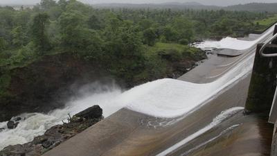 Bhatsa dam in Maharashtra’s Thane district has 99.5% useful water content as of now. Of its total capacity of 717,037 M Litre, 575,700 M Litre are allotted to Mumbai. (Praful Gangurde/HT Photo/File) Bhatsa dam in Maharashtra’s Thane district has 99.5% useful water content as of now. Of its total capacity of 717,037 M Litre, 575,700 M Litre are allotted to Mumbai. (Praful Gangurde/HT Photo/File)