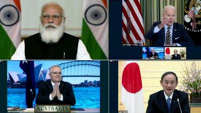 First Quad Leaders’ Virtual Summit in New Delhi on March 12, 2021. (File photo) First Quad Leaders’ Virtual Summit in New Delhi on March 12, 2021. (File photo)
