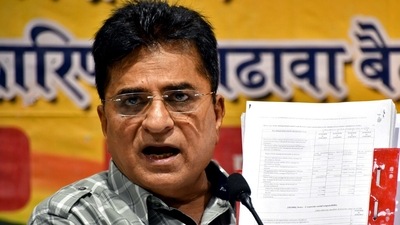 BJP leader Kirit Somaiya. (Deepak Salvi) BJP leader Kirit Somaiya. (Deepak Salvi)