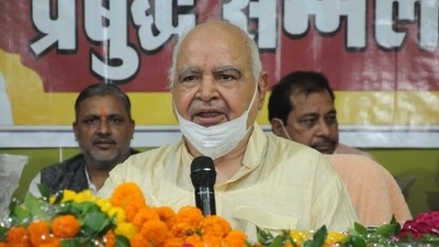 Uttar Pradesh Assembly Speaker Hriday Narayan Dixit. (Twitter.com/@Speaker_UPLA) Uttar Pradesh Assembly Speaker Hriday Narayan Dixit. (Twitter.com/@Speaker_UPLA)
