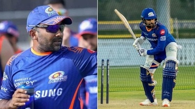 MI coach Jayawardene gives major update on Rohit's availabilty for next game (HT Collage)