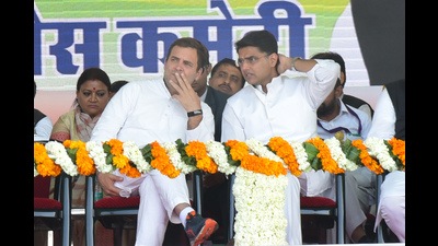 Rahul Gandhi and Sachin Pilot reportedly discussed the Rajasthan situation and the larger goals of the party for the 2024 Lok Sabha elections (HT photo) Rahul Gandhi and Sachin Pilot reportedly discussed the Rajasthan situation and the larger goals of the party for the 2024 Lok Sabha elections (HT photo)
