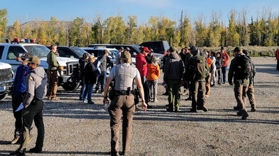 "Earlier today human remains were discovered consistent with Gabrielle 'Gabby' Petito," Jones told an afternoon news conference. (Twitter/@FBIDenver) "Earlier today human remains were discovered consistent with Gabrielle 'Gabby' Petito," Jones told an afternoon news conference. (Twitter/@FBIDenver)