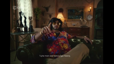 Neeraj Chopra in one of the avatars in the ad that's going viral.&nbsp;