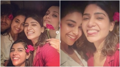 Samantha Akkineni recently returned to Chennai, and met her friends Trisha Krishnan, Keerthy Suresh, Kalyani Priyadarshan and others.