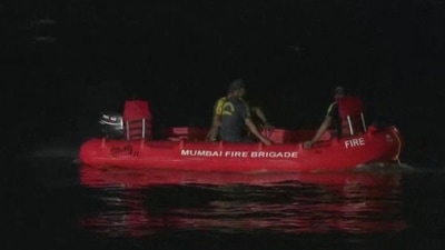 Chief fire officer of the Mumbai fire brigade in an official statement said that aid of Navy divers and police boat has been requested. (ANI Photo)