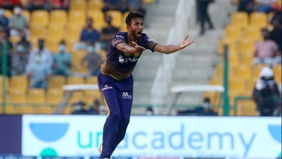 Prasidha Krishna dismisses Virat Kohli.(IPL)