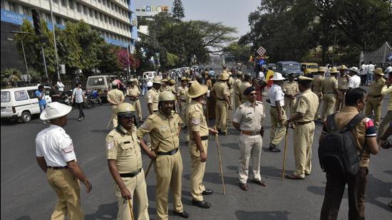 The accused is a native of Rajasthan and a case has been filed under the Official Secrets Act and Indian Penal Code, an official from the CCB department of Bengaluru police said. (Arijit Sen/HT Photo) The accused is a native of Rajasthan and a case has been filed under the Official Secrets Act and Indian Penal Code, an official from the CCB department of Bengaluru police said. (Arijit Sen/HT Photo)