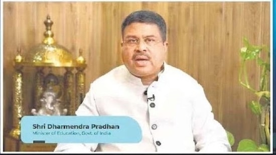 Union education minister Dharmendra Pradhan speaks at the conclave Union education minister Dharmendra Pradhan speaks at the conclave
