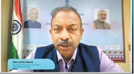 Amit Khare, secretary, Union ministry of education at the conclave Amit Khare, secretary, Union ministry of education at the conclave