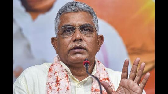 Dilip Ghosh, the firebrand Medinipur MP, served as the state unit chief for six years. (PTI,) Dilip Ghosh, the firebrand Medinipur MP, served as the state unit chief for six years. (PTI,)