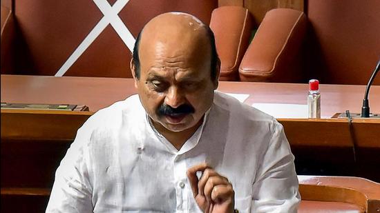 Karnataka chief minister Basavaraj Bommai stood by his comments, saying the protest by farmers, who claim to be from Punjab and Haryana, was sponsored. (PTI)