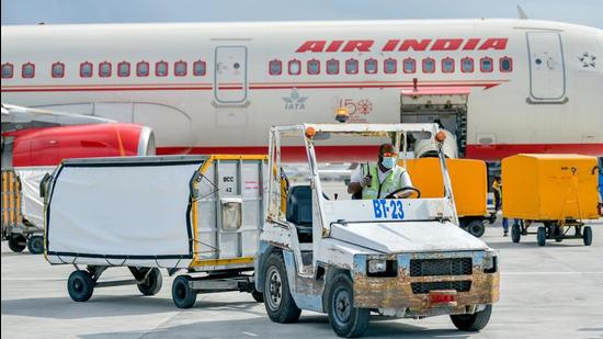 An Air India flight carrying doses of Covishield vaccine is seen after its arrival at the Velana International Airport, in Male on January 20, 2021. (File photo)