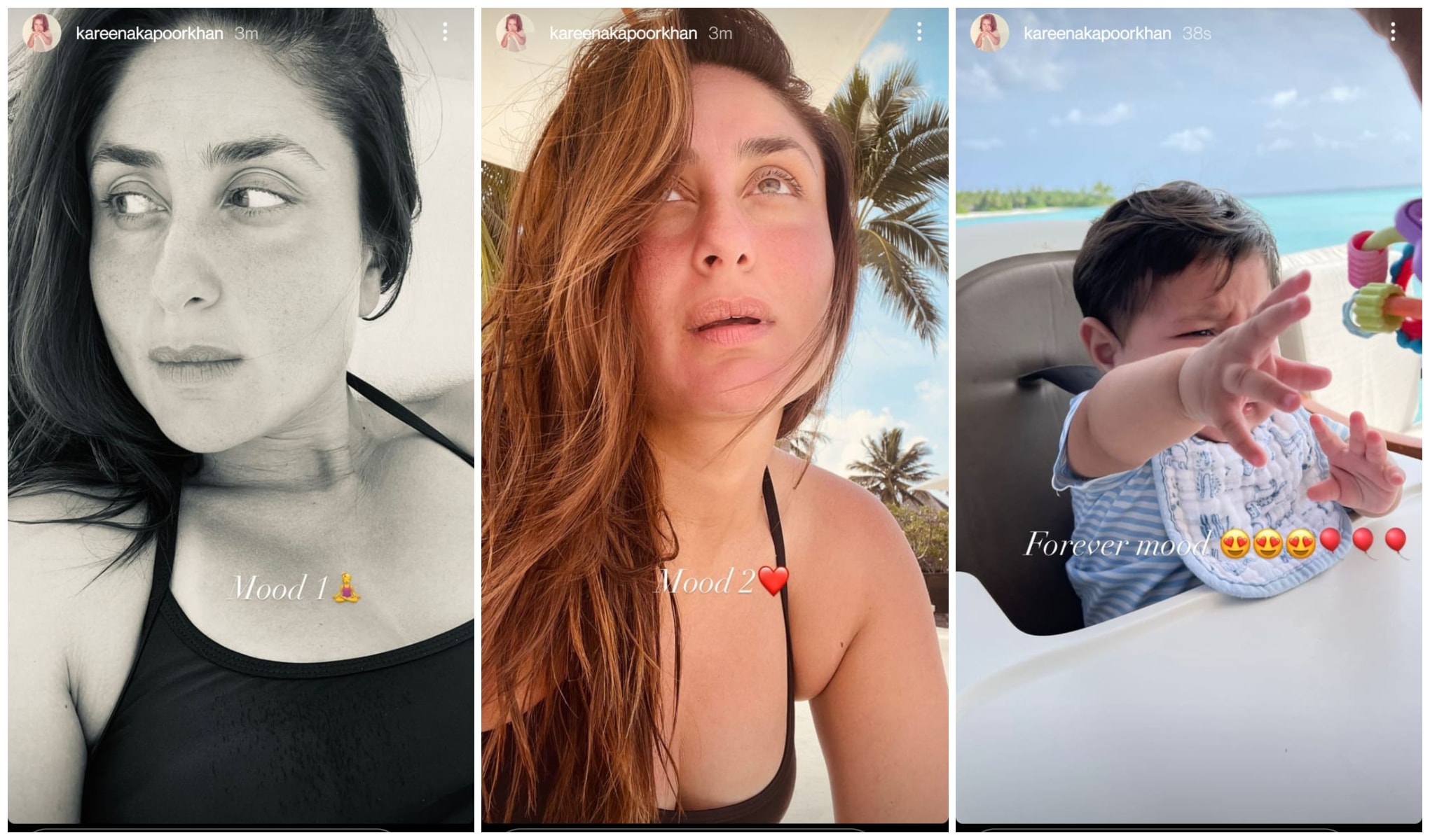 Kareena Kapoor shared new pictures on Instagram Stories.