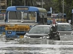 Heavy waterlogging has been reported from several areas in Kolkata following incessant rain since Sunday evening. (PTI)