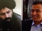 The terrorist and his handler: This combination photo shows Sirajuddin Haqqani (left) and Pakistan ISI chief Lieutenant General Faiz Hameed (right). Haqqani is the interior minister of Afghanistan who has a $10 million bounty on his head. The terrorist and his handler: This combination photo shows Sirajuddin Haqqani (left) and Pakistan ISI chief Lieutenant General Faiz Hameed (right). Haqqani is the interior minister of Afghanistan who has a $10 million bounty on his head.
