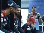 RCB captain Virat Kohli speaking to his teammates