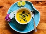 Recipe: Truffle flavoured pumpkin soup with mushroom crispies to welcome autumn(Instagram/vinsplate ) Recipe: Truffle flavoured pumpkin soup with mushroom crispies to welcome autumn(Instagram/vinsplate )
