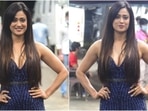 Television actor Shweta Tiwari was snapped on the sets of Khatron Ke Khiladi 11 on Tuesday. Shweta and all the other contestants, including Sana Makbul, Nikki Tamboli, and Vishal Aditya Singh, will be shooting the finale of the reality TV show. The star wore a gorgeous ensemble for the occasion and left us smitten.(HT Photo/Varinder Chawla)