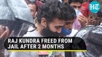 Raj Kundra walks out of Mumbai jail, day after securing bail in porn case Raj Kundra walks out of Mumbai jail, day after securing bail in porn case