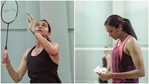 Deepika Padukone and PV Sindhu played badminton together. Deepika Padukone and PV Sindhu played badminton together.