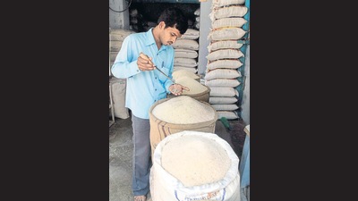 Rice exports grew 13.7% from $3,359 million in April-August 2020 to $3,820 million in April-August 2021, according to the data. (AFP PHOTO.)