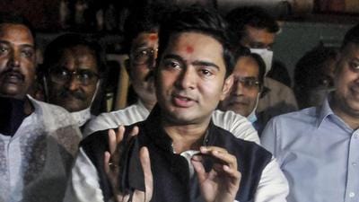 The Trinamool Congress, or TMC, asked the Tripura high court to order the authorities to permit party general secretary Abhishek Banerjee’s rally in Tripura (PTI) The Trinamool Congress, or TMC, asked the Tripura high court to order the authorities to permit party general secretary Abhishek Banerjee’s rally in Tripura (PTI)