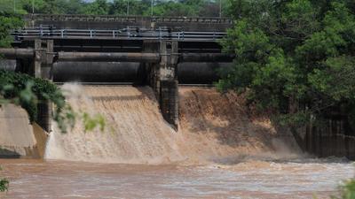 This is the third time this season that the floodgates of Sukhna had to be opened due to rising water level. However, the last two times, the water level had remained well below the danger mark. (HT FILE) This is the third time this season that the floodgates of Sukhna had to be opened due to rising water level. However, the last two times, the water level had remained well below the danger mark. (HT FILE)