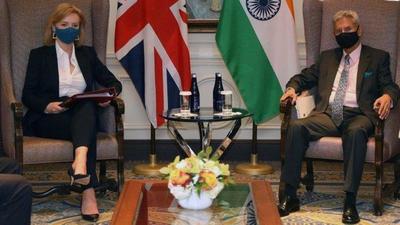 The vaccine certification issue was raised by external affairs minister S Jaishankar during a meeting with his British counterpart Liz Truss on the margins of the UN General Assembly in New York late on Monday. (TWITTER/@DrSJaishankar.) The vaccine certification issue was raised by external affairs minister S Jaishankar during a meeting with his British counterpart Liz Truss on the margins of the UN General Assembly in New York late on Monday. (TWITTER/@DrSJaishankar.)