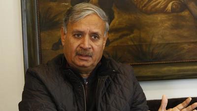 Union minister Rao Inderjit Singh comes from the famed Rampura House, an icon of royalty in dynastic politics of southern Haryana. (HT File)