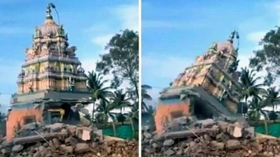 The Basavaraj Bommai-led Bharatiya Janata Party (BJP) government introduced the Bill on Monday after it came under attack from within the party as well as Opposition Congress and various pro-Hindu organisations following the demolition of a temple at Nanjangud in Mysuru a few days ago. The Basavaraj Bommai-led Bharatiya Janata Party (BJP) government introduced the Bill on Monday after it came under attack from within the party as well as Opposition Congress and various pro-Hindu organisations following the demolition of a temple at Nanjangud in Mysuru a few days ago.