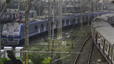 The goods train was removed from the railway tracks near Asangaon railway station after an additional engine was attached and the train was moved after an hour. (Representational photo.) The goods train was removed from the railway tracks near Asangaon railway station after an additional engine was attached and the train was moved after an hour. (Representational photo.)