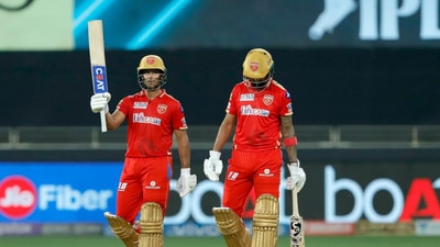 Mayank Agarwal got to his fifty and also breached the 2000-run mark in the IPL. (BCCI/IPL)