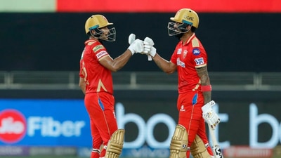 Mayank Agarwal (left) and KL Rahul got Punjab Kings off to the perfect start as they constructed their respective innings skillfully to put on 120 runs for the opening stand. (BCCI/IPL)