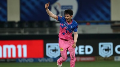 IPL 2021, PBKS vs RR: And the name of that twist was Kartik Tyagi, who bowled one of the best overs of his career. He had to defend four runs in the final over but he did that in style by picking up two wickets and conceding just one run to help RR pull off a heist and win by 2 runs. (BCCI/IPL)