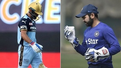 Parthiv Patel analyses Kohli's short innings against KKR (HT Collage)