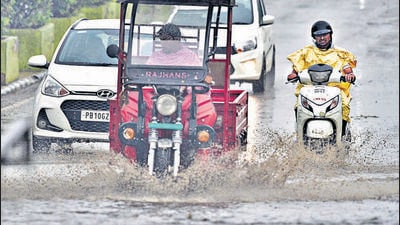 Ludhiana witnessed 250mm rain in September 2019. (HT Photo)