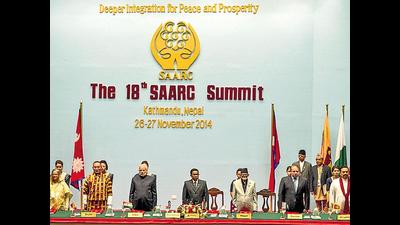 PM Narendra Modi had revived the proposed Saarc satellite at the 18th Saarc summit in Kathmandu in November 2014. (HT File Photo) PM Narendra Modi had revived the proposed Saarc satellite at the 18th Saarc summit in Kathmandu in November 2014. (HT File Photo)
