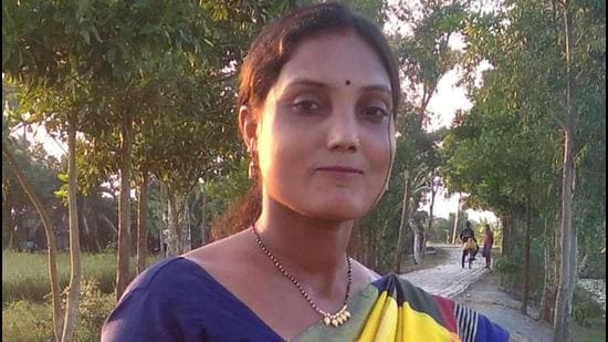 Bhaswati Kamila Sarkar, 34, is a former primary school teacher and has also worked as a trainer in a village self help group. (HT PHOTO.) Bhaswati Kamila Sarkar, 34, is a former primary school teacher and has also worked as a trainer in a village self help group. (HT PHOTO.)